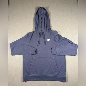Nike Blue Hoodie with Logo - Women’s Medium